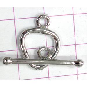 Copper toggle clasps, 15x20mm, stick: 28mm, color code: E golden