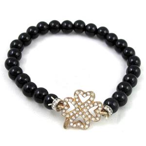 handmade fashion jasper bracelet, stretchy, 6mm dia, 17.5cm length