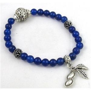 handmade fashion jasper bracelet, stretchy, 6mm dia, 17.5cm length