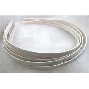 Head Bands, steel alloy, cord-braiding, 5mm wide, approx 13x15cm