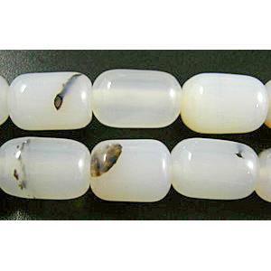 Natural Heihua Agate beads, barrel shape, 13x17mm, 21pcs per st