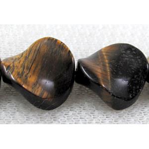 Natural Twist Coin Gemstone bead, 16mm dia, 25pcs per st