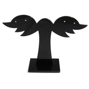 Black Jewelry Earring Display Carrier, 1set(3pcs):11x6cm, 11x7cm, 11x8cm