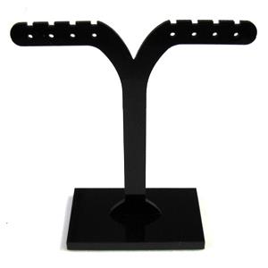 Black Jewelry Earring Display Carrier, 1set(3pcs): 7.5x7.5cm, 7.5x9.5cm, 7.5x11.5cm