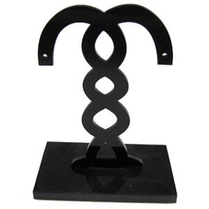 Black Jewelry Earring Display Carrier, 1set(3pcs): 4x6cm, 5x7cm, 6x8cm