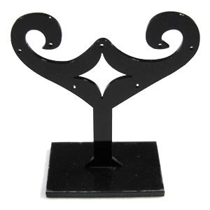 Black Jewelry Earring Display Carrier, 1set(3pcs): 6x7.5cm, 6x9.5cm, 6x11.5cm