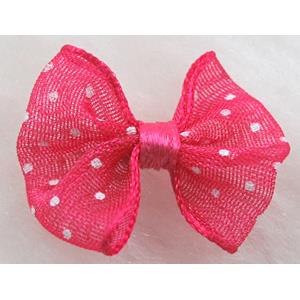 bowknot, Organza butterfly flower, 22x25mm