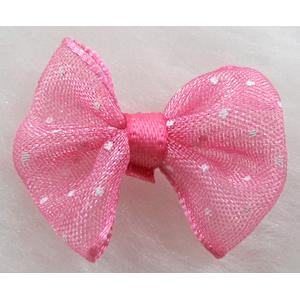 bowknot, Organza butterfly flower, 22x25mm