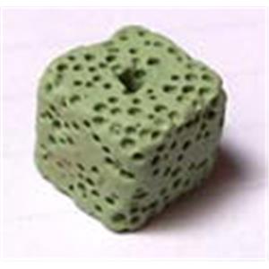 Lava bead, Cube, 8x8x9mm, 43pcs per st