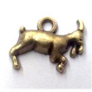 tibetan silver sheep pendants non-nickel, bronze, approx 15x14mm