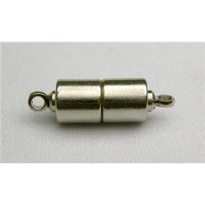 Magnetic Clasp, Nickel color, 7x18mm