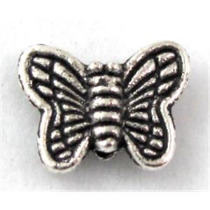 Tibetan Silver butterfly beads Non-Nickel, 10.5x8.5mm