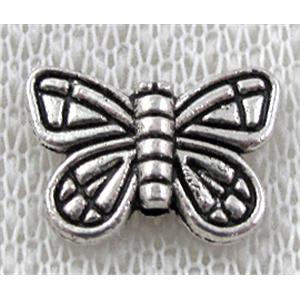 Tibetan Silver Butterfly beads Non-Nickel, 15mm wide