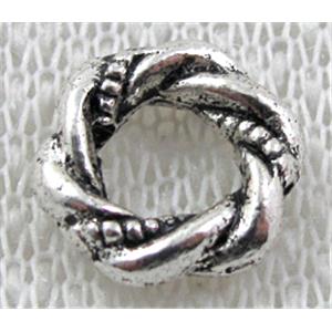Tibetan Silver Spacers Non-Nickel, 11.3mm dia