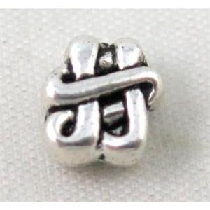 tibetan silver spacer bead, non-nickel, approx 6x8mm