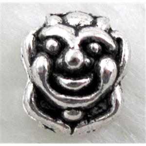 bead, Tibetan Silver Spacer Non-Nickel, 11mm dia,10mm thin, hole:3.5mm