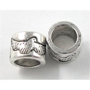 Tibetan Silver spacer , Non-Nickel, 9x7mm, hole:6mm