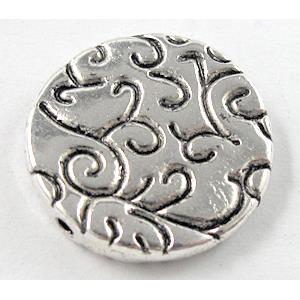 Tibetan Silver Spacer Non-Nickel, 19mm dia