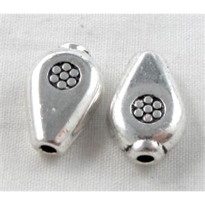 Tibetan Silver Spacer Non-Nickel, 9.5x13.8mm, hole:1.5mm