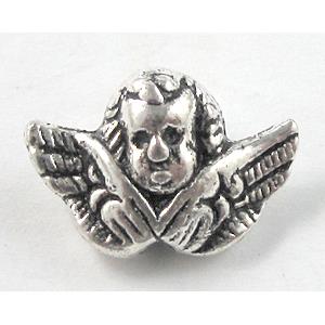 Tibetan Silver praying angel Non-Nickel, 18x13mm