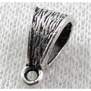 Hinge Bail, Tibetan Silver Hanger Non-Nickel, 7x14.5mm, hole:6x8mm