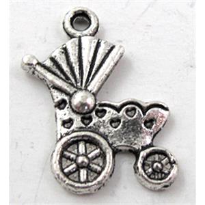 Tibetan Silver pendant non-nickel, 20x18mm