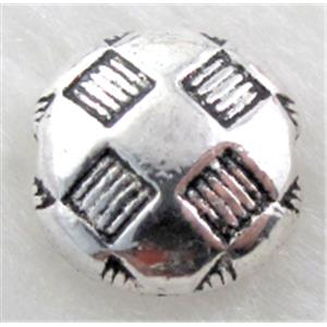 Tibetan Silver Spacers Non-Nickel, 10mm dia, 5mm thin