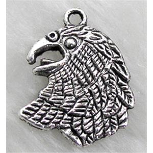 Hawk, Tibetan Silver non-nickel, 20x25mm