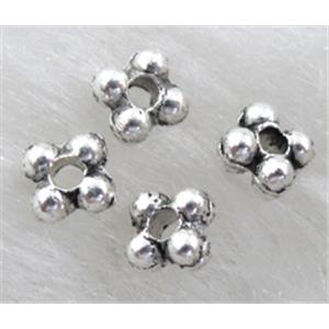Tibetan Silver Spacers Non-Nickel, 3.5x3.5mm