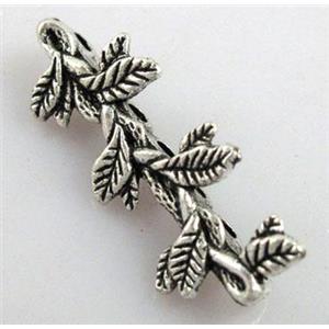 Tibetan Silver connector Non-Nickel, 12x32mm, 2.5mm hole, 7 holes