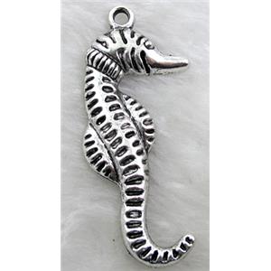 Tibetan Silver pendant non-nickel, 30x68mm