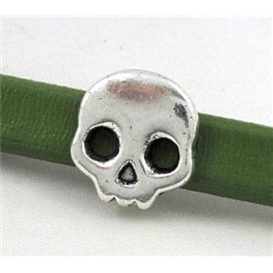 spacer tibetan silver charm bead, non-nickel, approx 15.5x17mm, 7x10mm hole