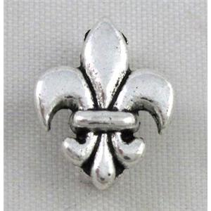 spacer tibetan silver charms bead, non-nickel, approx 11.6x14.5mm, 3x10mm hole