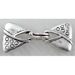 Tibetan Silver toggle clasps non-Nickel, 17x23mm,17x15mm, 3 row hole