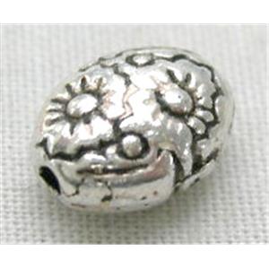 Tibetan Silver Spacer Non-Nickel, 6x8mm