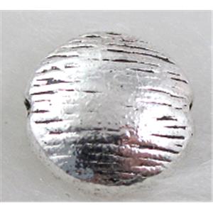 Tibetan Silver Spacers Non-Nickel, 10mm dia, 5mm thin