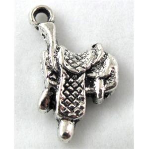 saddle charm, Tibetan Silver pendant non-nickel, 16x22mm