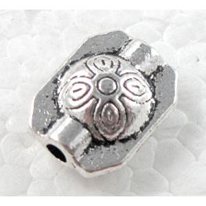 Tibetan Silver Spacer Non-Nickel, 10x13mm, 7mm thick