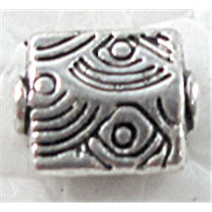 Tibetan Silver Spacer Non-Nickel, 6.5x8mm, 3mm thick