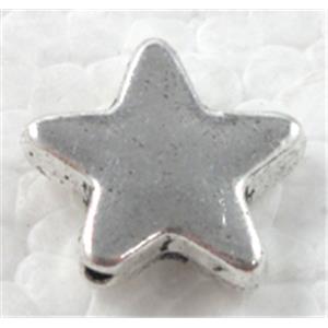 Tibetan Silver Star Non-Nickel, 14mm dia, 4mm thick