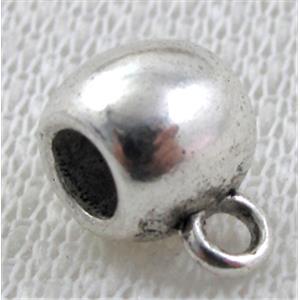 Hinge Bail, Tibetan Silver Hanger Non-Nickel, 9mm dia, hole:4mm