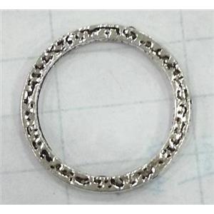tibetan silver ring connector non-nickel, approx 25mm dia