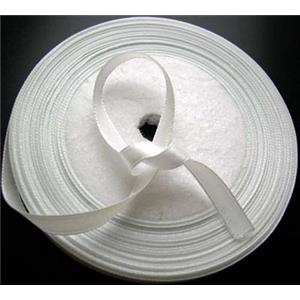 White Satin Ribbon cord, 9mm wide, 22m per roll
