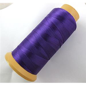 Purple Nylon cord, approx 0.9-1mm, 200meter per roll