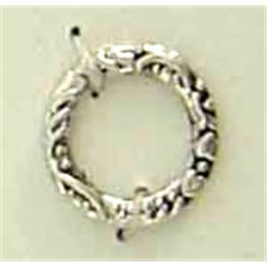 Tibetan silver ring connector, approx 14mm dia