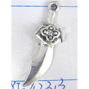 Tibetan Silver pendants, 39x13mm