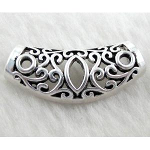 Tibetan Silver hanger bail, lead free and nickel free, 33x15mm, hole:5x6mm