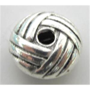 Tibetan Silver spacer non-nickel, 10mm dia