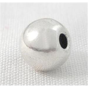 round Tibetan Silver Beads, Non-Nickel, zinc alloy, 8mm dia, 2.2mm hole