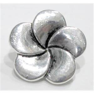 Tibetan Silver spacer bead, lead free and nickel free, 14mm dia